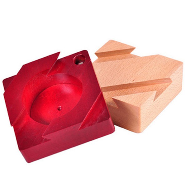 Miniatyr 3D Träpusselbox Hjärnteaser Hemlig Fack Låda Leksak för Barn och Vuxna, Bärbar Hjärnpussel Utmaning