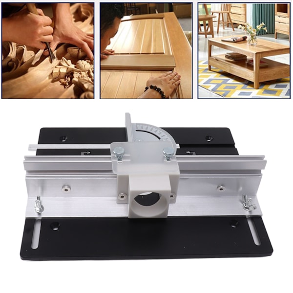 Insatsbräda i Aluminiumlegering för Fräsbord, Stålfräsning, Trimming, Höjdjusterbar för Effektiv Klippning och Trimming