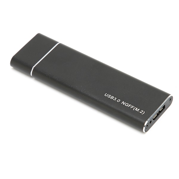 Portabel M.2 NGFF till USB3.0 SSD-hölje 5 Gbps höghastighets extern hårddiskfodral för Windows & OS X, svart