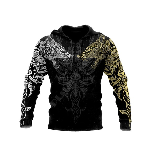 Hooded Top Fashion Trend 3D Sweatshirt Crusader Print Men's Street Trend Hoodie Top ofsc-00504 2XL