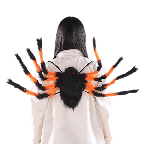 Jätte Spindel Halloween Kostym Ryggsäck för Barn & Vuxna, Inomhus Utomhus Trädgårdsfest Dekorationer Tillbehör Kostym