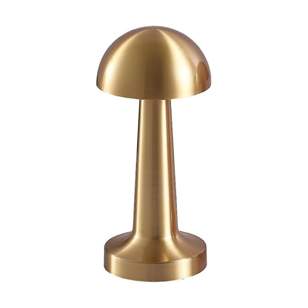Hantelform Uppladdningsbar Metall Led Bordslampa Touch Sensor Skrivbordsljus Sovrum Restaurang Bar Inredning Champagne Gold
