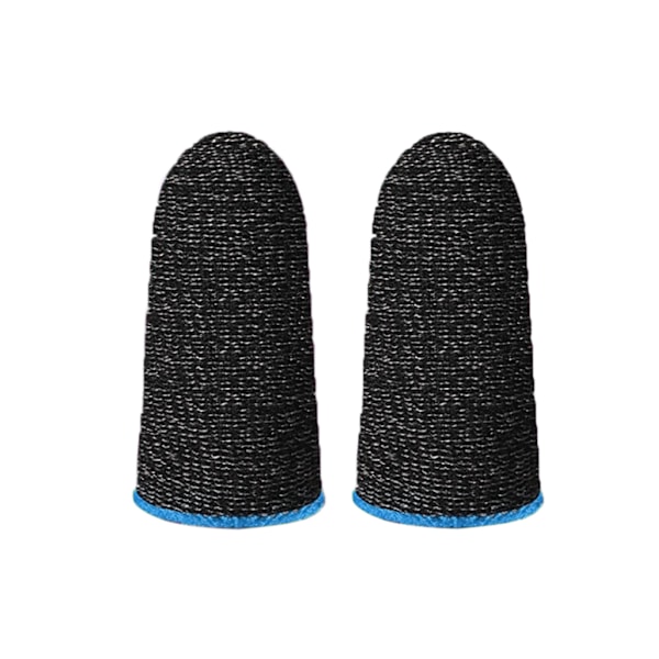 Spel-Fingerskydd för Mobila Spelkontroller, Andningsbart Tumskydd med Halkskydd, Blå Kant Pekskärm Fingerskydd för Smidig Spelupplevelse