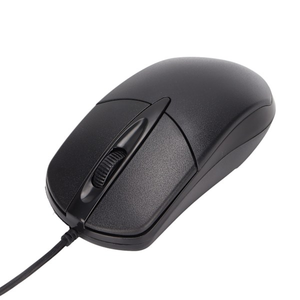 Ergonomisk Uppvärmd Mus 3-nivå Justerbar Svart 1600DPI Trådbunden för Windows OS X System Desktop Laptop