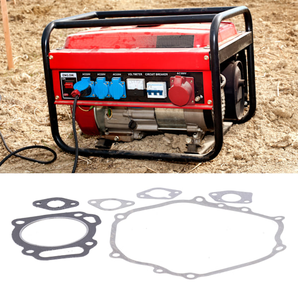 2-pack Tätningssats för 188F GX390 Bensinmotor Generatorer, Trädgårdsverktyg Tillbehör, Högkvalitativa Gummitätningar för Effektiv Prestanda