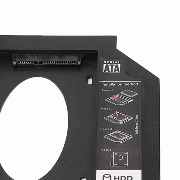 2,5 tum SATA till SATA HDD Caddy Bay Allmän 9,5 mm Laptop Hårddiskbricka Skydd för CD DVD ROM-Drivplats