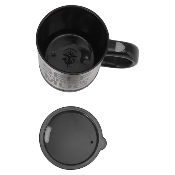 Elektrisk Självrörande Mugg 400ml Automatisk Blandning Kaffe Mugg för Svarta Drycker, Hållbart BPA-Fri Material, Lätt att Använda och Rengöra