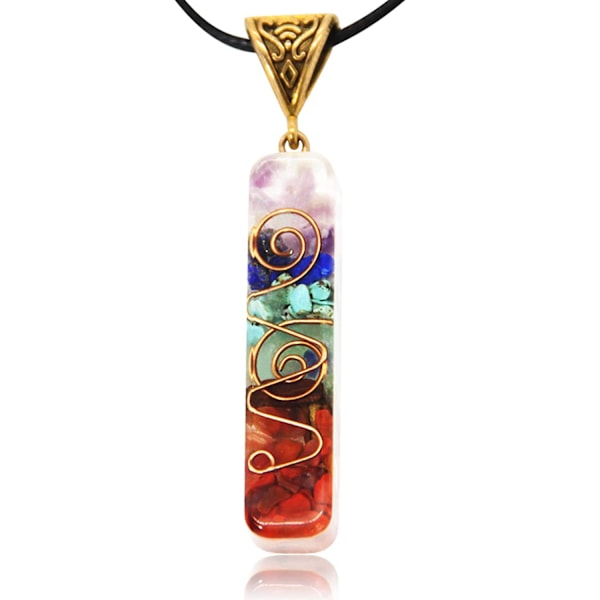 7 Chakranackband Handgjort Läkande Hänge Kristallhalsband Andligt Med Justerbar Snodd För Män Kvinnor Positiv Energi, Meditation, Chakra B