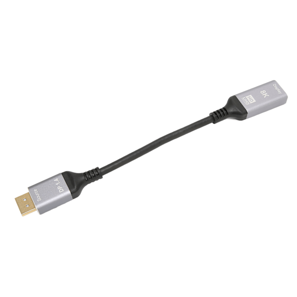 DisplayPort 1.4 till HDMI 2.1 Kabel 8K 48Gbps Stöd för HDR 3D AV-adapterkabel för bärbar dator PC TV-projektor med Ultra-hög hastighet och kompatibilitet