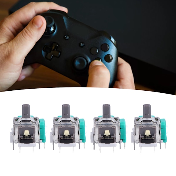 Ersättningskit för Xbox One Analog Joystick (4-pack), Hållbara Reparationsverktyg för Kontroller, QM21070961, Ersättningsdelar för Effektiv Reparation och Installation