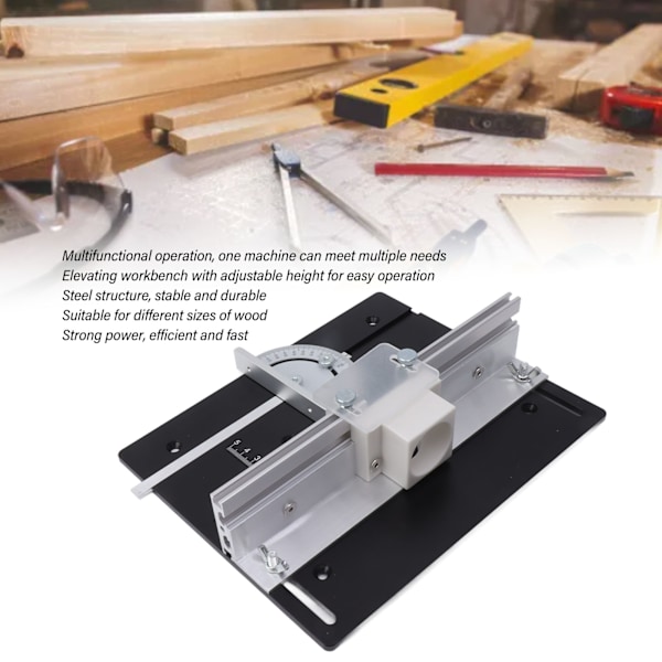 Insatsbräda i Aluminiumlegering för Fräsbord, Stålfräsning, Trimming, Höjdjusterbar för Effektiv Klippning och Trimming