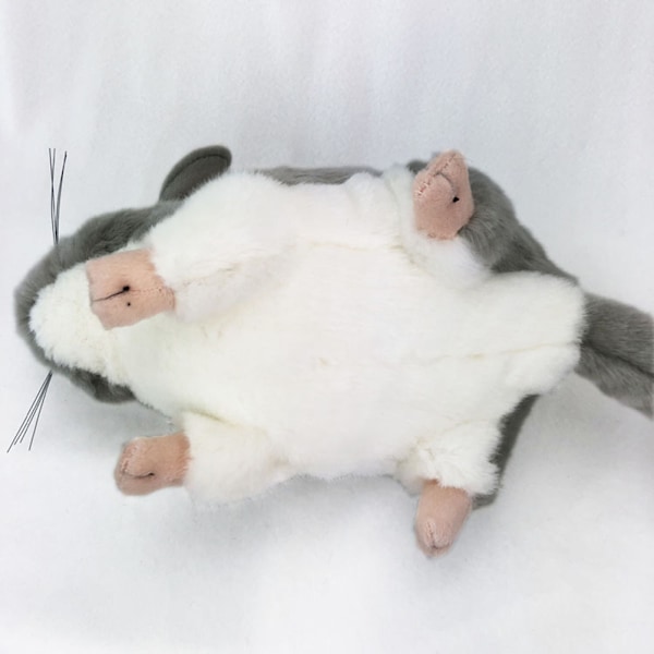 Mjuk och söt Chinchilla Plyschleksak Simulerad Råtta Mus Fylld Djurdocka för Barn Flickor, Ultra-Mjuk och Mysig, Perfekt Present till Barn