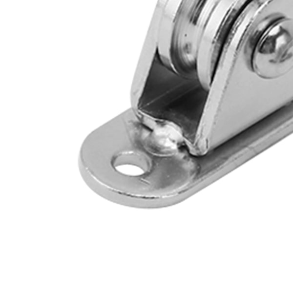 Rostfritt Stål Tyst Rullblock 2 st Väggmonterad Fast Rull för DIY Utrustning Wire Rope Rail Glidande Grind och Mer, Tyst och Hållbar