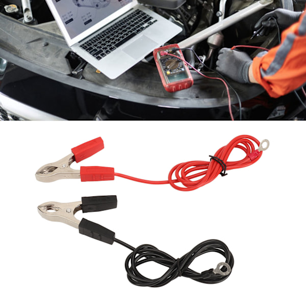 Batterikablar med klämmor, ögla och underhållsverktyg, tunga förlängningssladdbyte, nödvändigt för bil-DIY