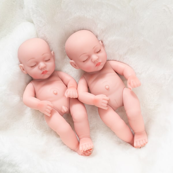 10 tum Livsliknande Bebisdocka Simulation Mini Realistisk Barnflickor Leksaker Födelsedagspresent, Mjuk och Gosig Miniatyrdocka för Rollspel och Fantasifullt Lek
