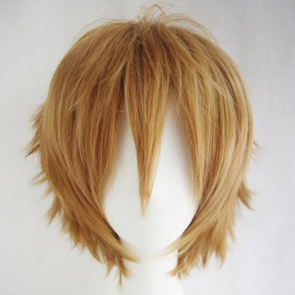 Kort peruk herr Cosplay peruk färg peruk Anime peruk för män Cosplay set kort hår light-brown