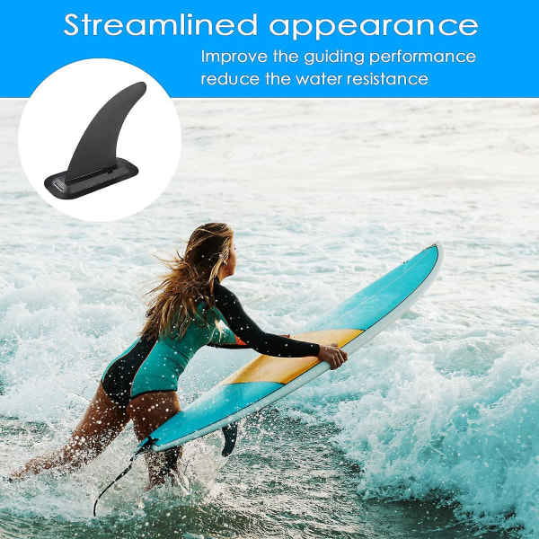 8 Tums Avtagbar Universal Surfbräda Sup-Fena Med Fenbas, Avtagbar Centerfena Stand Up Paddlebräda