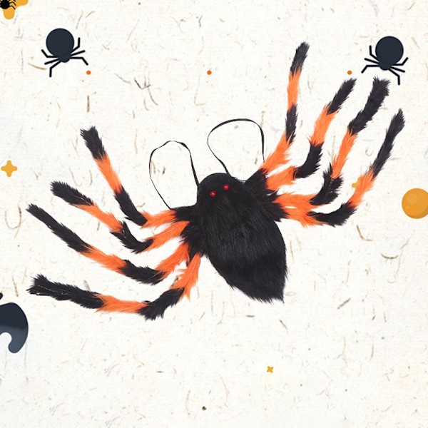 Jätte Spindel Halloween Kostym Ryggsäck för Barn & Vuxna, Inomhus Utomhus Trädgårdsfest Dekorationer Tillbehör Kostym