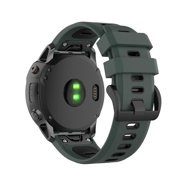 Garmin Fenix 7X & 6X Kompatibel Silikonarmband 26mm Snabbkoppling med Verktyg, Hållbart Mjukt Silikon GPS-Klockarmband Ersättning