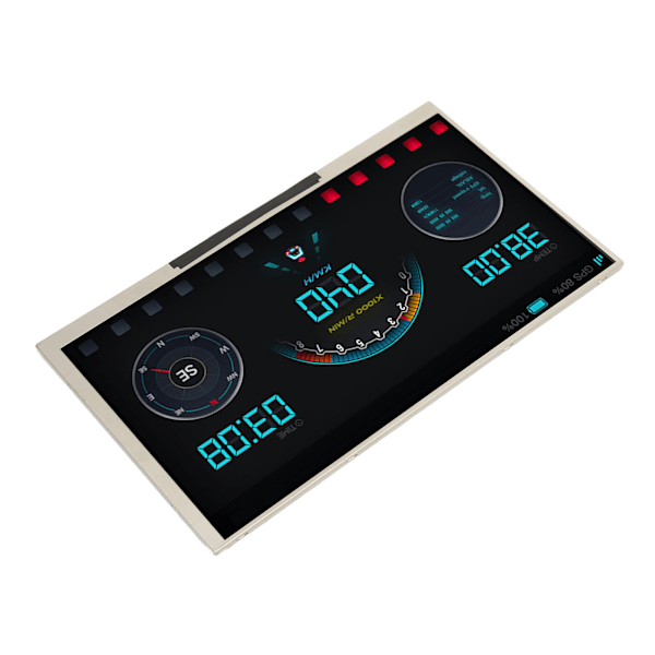 7-tums IPS-skärm HD-display för Raspberry Pi & Windows-dator, 170 graders betraktningsvinkel, tunn bakgrundsbelyst integrerad display