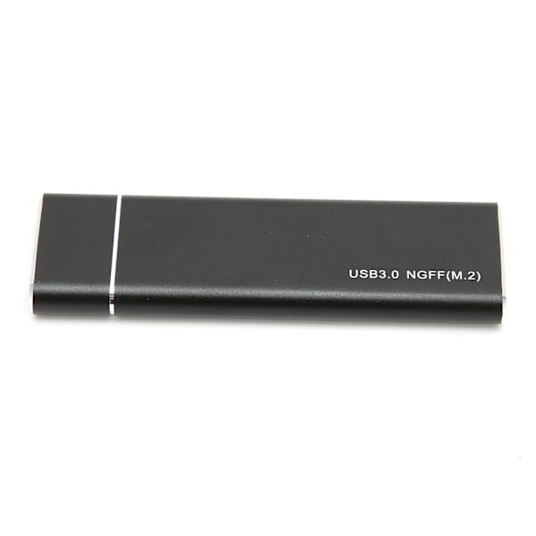 Portabel M.2 NGFF till USB3.0 SSD-hölje 5 Gbps höghastighets extern hårddiskfodral för Windows & OS X, svart