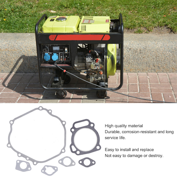 2-pack Tätningssats för 188F GX390 Bensinmotor Generatorer, Trädgårdsverktyg Tillbehör, Högkvalitativa Gummitätningar för Effektiv Prestanda