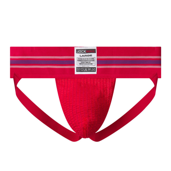 Herrkläder Underkläder Athletic Supporter Youth Fitness Jock Strap kalsonger Red M