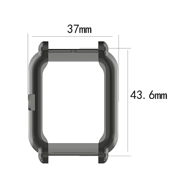 Kompatibelt Smartwatch-fodral för AMAZFIT Bip Bip S Bip 1S Bip Lite 1S A1608 - Ultratunt, klart skyddande skal, hållbart TPU för långvarigt skydd