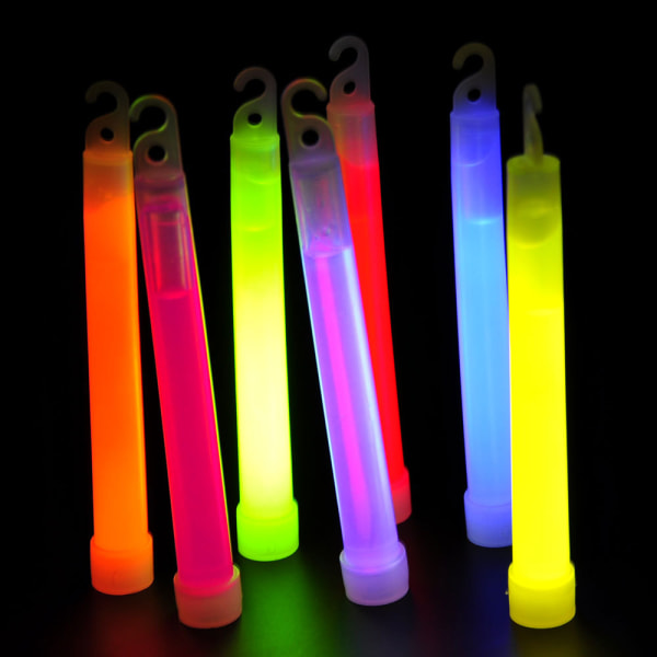 Glow Sticks Glow Sticks Nattbelysning Flash Sticks Outdoor Camping Concert Orange 6 Inches