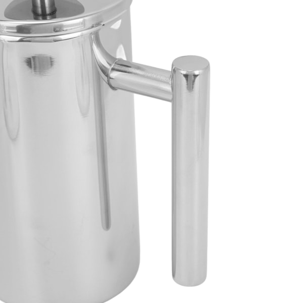 Bärbar fransk press kaffebryggare i rostfritt stål, dubbelväggig 800 ml, fransk presskanna för hem, utomhuscamping, resor, hållbar och läckagesäker design