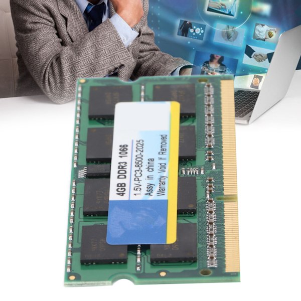 DDR3 4GB 1066MHz PC3-8500 RAM-minne 204PIN 1.5V Kompatibel med Laptop Notebook PC-datorer