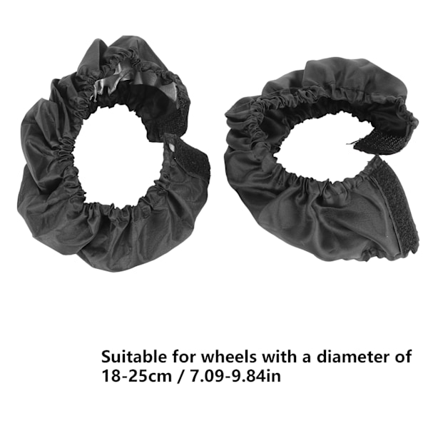 Vagn Hjulskydd 2-pack Oxfordtyg Dammskydd för 18-25cm Stora Hjul Barnvagnsdäcksskydd