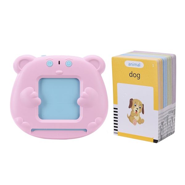 Tidig Utbildning Baby Lärande Läsningsmaskin Smart Kortläsare med 224 Engelska Innehåll, Interaktiv Rosa Lärande Verktyg för Barns Utveckling