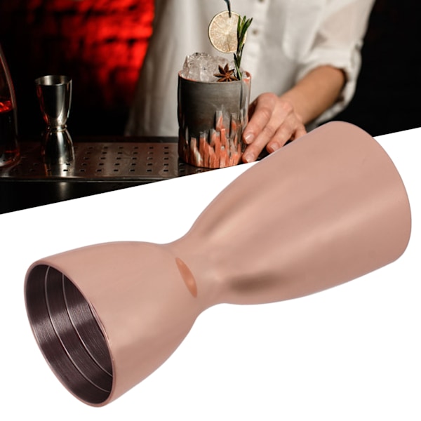 Cocktailmätkopp i rostfritt stål Dubbelmätkopp U-formad Kopparpläterad Vinflaskmätkopp Barverktyg för Bartending