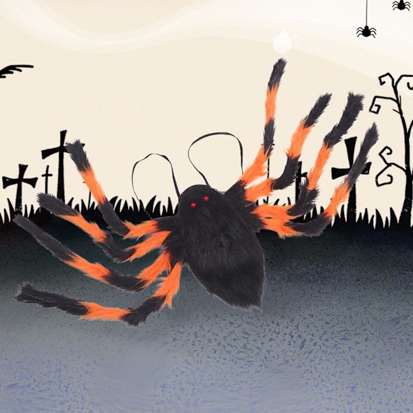 Jätte Spindel Halloween Kostym Ryggsäck för Barn & Vuxna, Inomhus Utomhus Trädgårdsfest Dekorationer Tillbehör Kostym