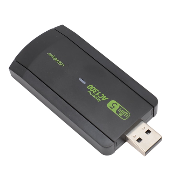 Trådlös WiFi-adapter för PC 1300 Mbps Dubbla 5dBi-antenner 5G 2.4G WiFi MU MIMO Dongle för Windows 7 8 10 11, Snabb och Stabil Anslutning
