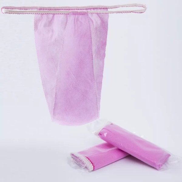 100 st/set Engångsunderkläder Midjeband T-string Bekväma Kvinnor Hygieniska T-string Pink