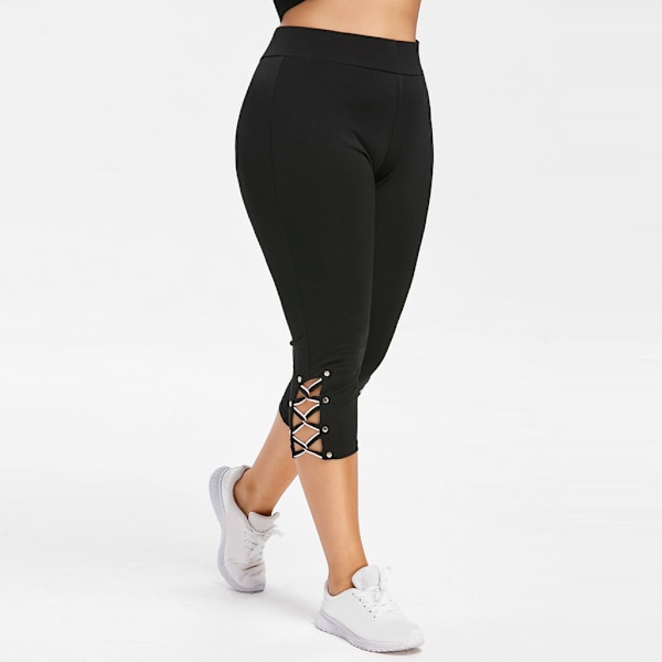 Dam Plus Size Badbyxor Långa Badshorts Högmidjade Badbyxor Magkontroll Badtights 4XL