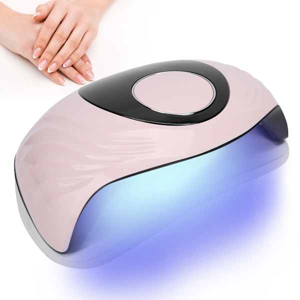 120W LED UV-nagellampa Gel Polish Torkare Snabb Torkning Induktion Manikyrverktyg 110-240V Rosa EU-kontakt