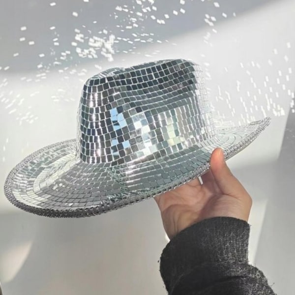 Festival Bal Party Personlighet Dress Up Reflexspegel Fisherman Cowboy Hat Prestanda rekvisita Hatt