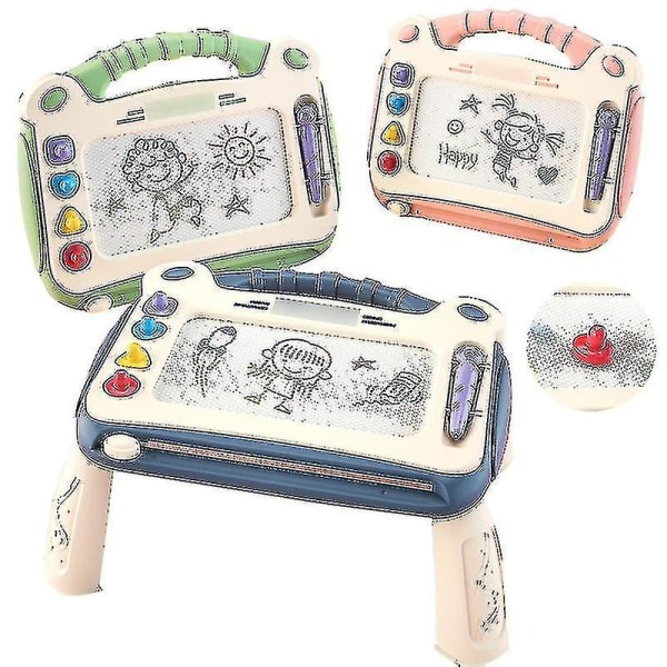 Magnetisk Rittavla för Barn Graffititavla Leksaker för Bebisar Pojkleksaker Klotter Skissblock Utbildande Förskoleinlärning Födelsedag för 2-4 År Gamla Pink Board Table
