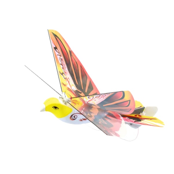 Fjärrstyrd fågelsimulering flygduva med flaxande vingar Induktionsfågel Electric Eagle Remote gul
