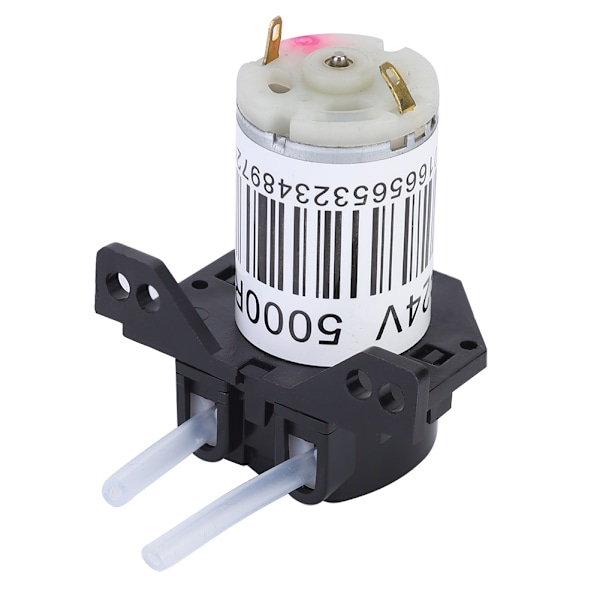 24V Mikro Peristaltisk Pump med Silikonrör, Vinkelrätt Självsugande för Experiment, Hållbar och Effektiv Pumpsystem