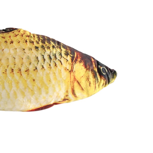 3D Karpformad Kudde, Plyschkudde för Barn, Heminredning Soffa Present, 60cm Kreativ Fiskdesign Mjuk Kudde för Barnrum