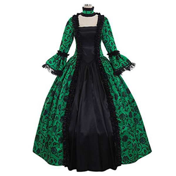 Kvinnors viktorianska klänningar från mitten av århundradet Festklänningar Puffiga klänningar Cosplay Halloween Blue 4XL