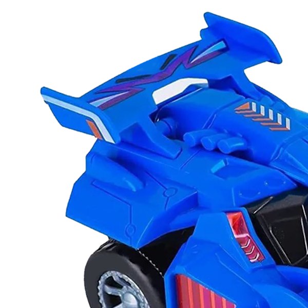 Musiktransformerande Dinosaurie Leksak för Barn Säkerhetsblå, Dinosaurie Bil Leksak för Barn, Interaktiv Lek, Färgglad och Pedagogisk