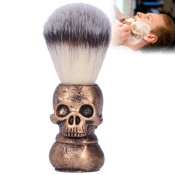 Rakborste för män, skummande ansiktsrengöring, bärbar skäggborste, grooming-verktyg, reseformat för smidig rakning och mild exfoliering