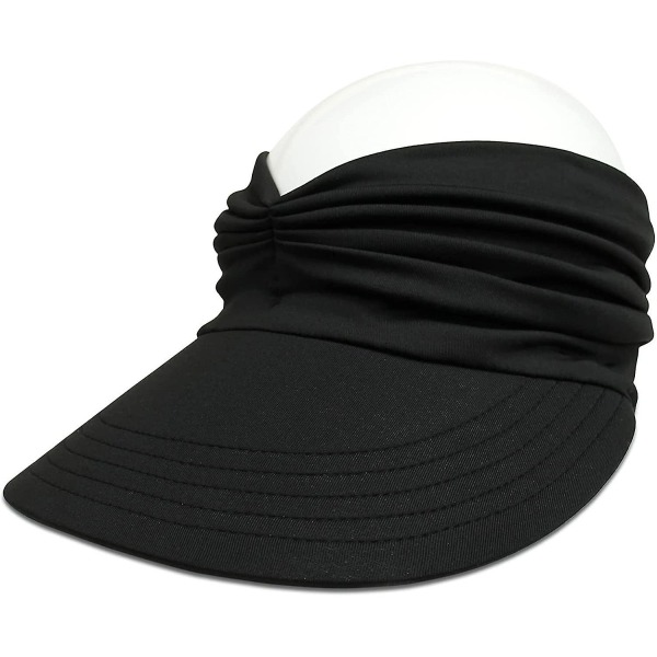Solskyddsmössa dam med bred brätte Summer Upf 50+ UV-skydd cap(svart)
