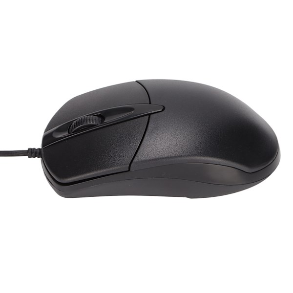 Ergonomisk Uppvärmd Mus 3-nivå Justerbar Svart 1600DPI Trådbunden för Windows OS X System Desktop Laptop