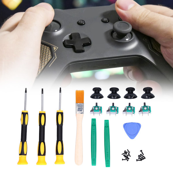 Ersättningskit för Xbox One Analog Joystick (4-pack), Hållbara Reparationsverktyg för Kontroller, QM21070961, Ersättningsdelar för Effektiv Reparation och Installation